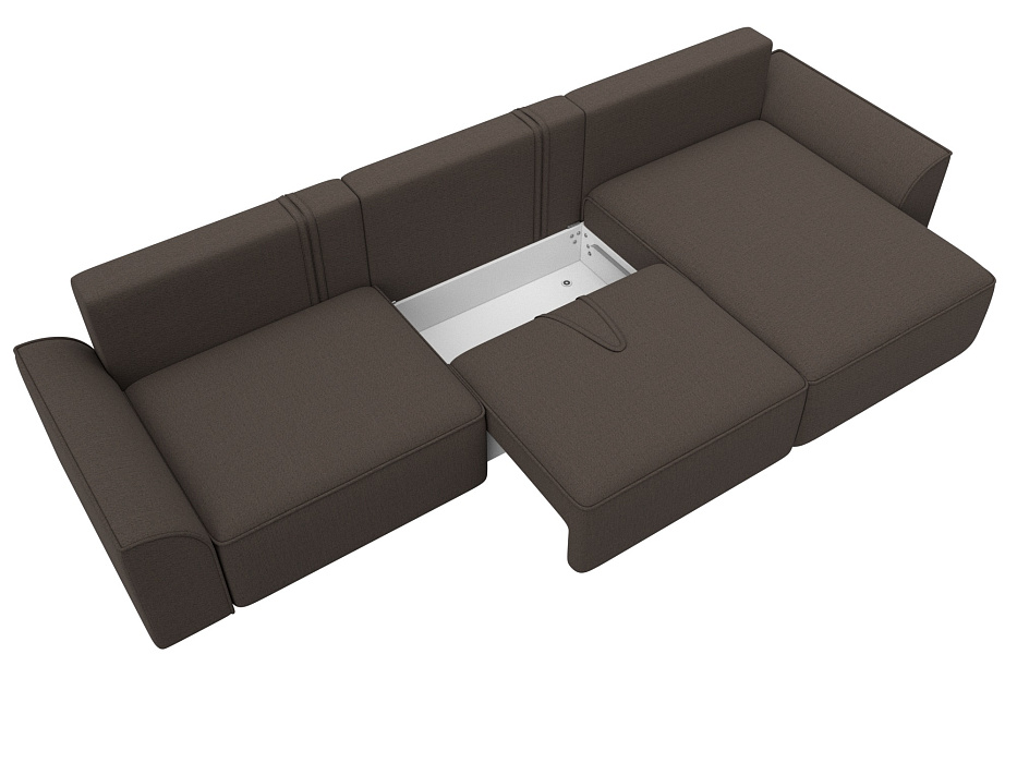 Диван угловой Лига-048 НПБ лонг (амур 05 коричневый) Диван угловой Лига-048 НПБ лонг (амур 05 коричневый)