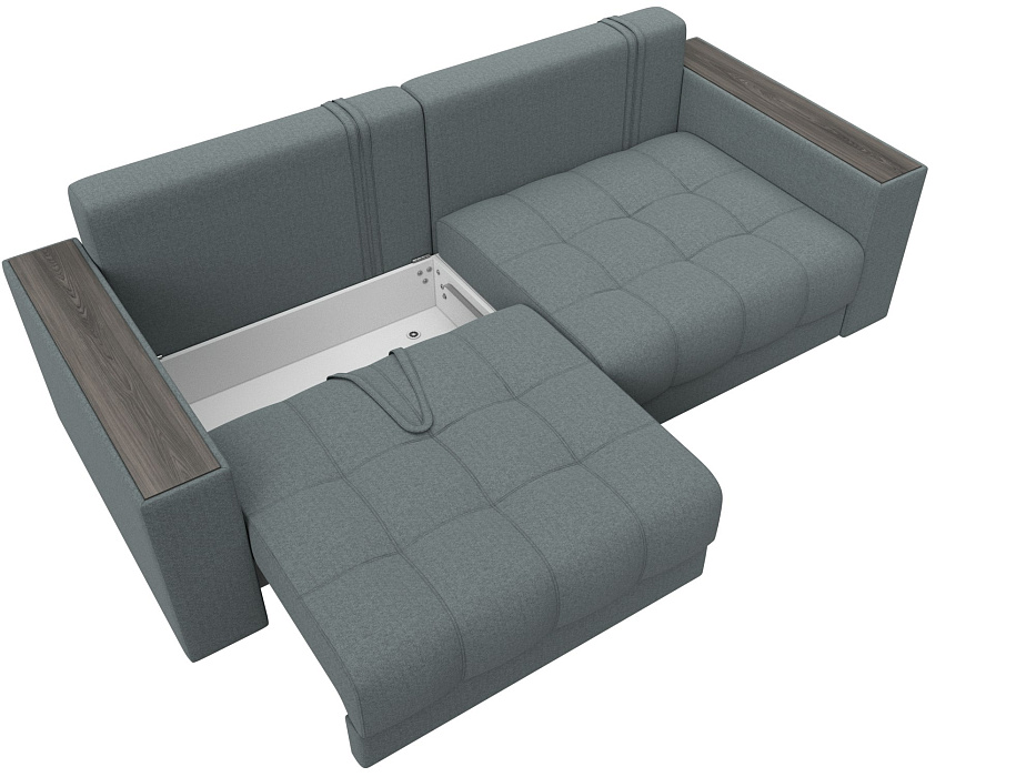 Диван прямой с декором Лига-049 НПБ (амур 07 серый) Диван прямой с декором Лига-049 НПБ (амур 07 серый)