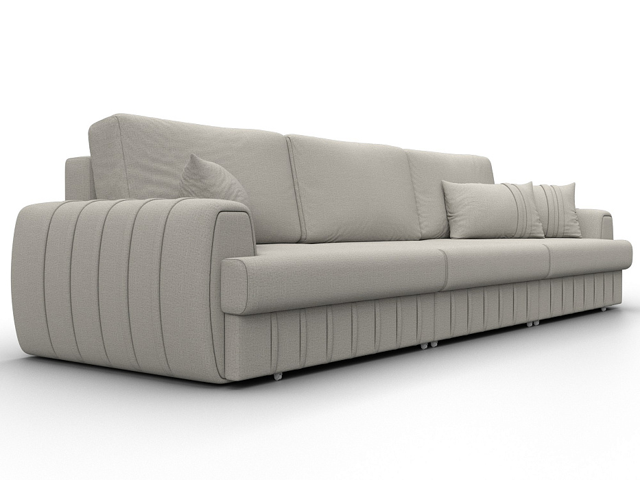 Диван прямой Лига-057 НПБ Лонг (амур 02 бежевый)