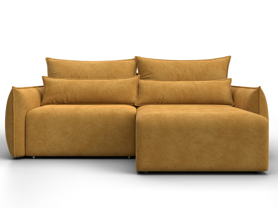 Диван угловой Лига-051 НПБ угол универсальный (brut 10 желтый)