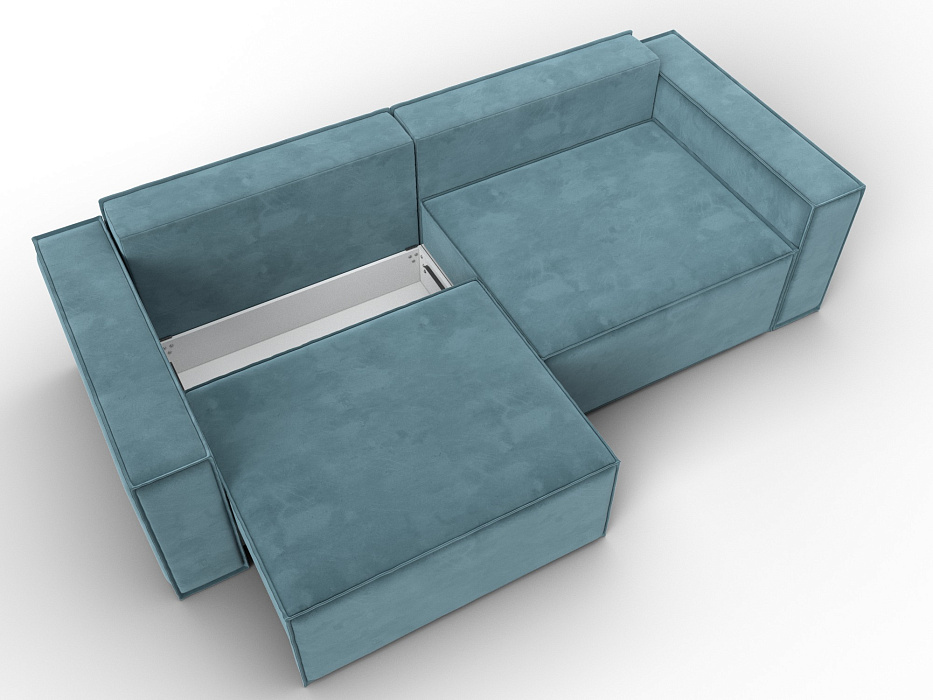 Диван прямой Куба (бирюзовый)