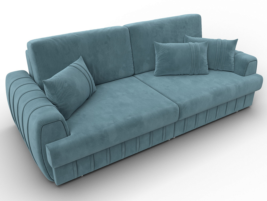 Диван прямой Лига-057 НПБ (seven 113 бирюзовый)