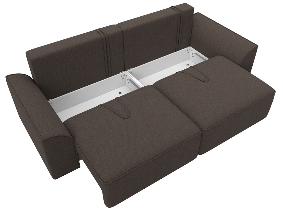 Диван прямой Лига-048 НПБ (амур 05 коричневый) Диван прямой Лига-048 НПБ (амур 05 коричневый)