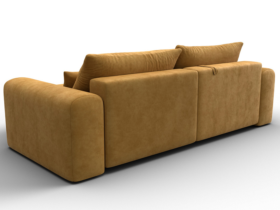 Диван угловой Лига-056 НПБ угол универсальный (brut 10 желтый)