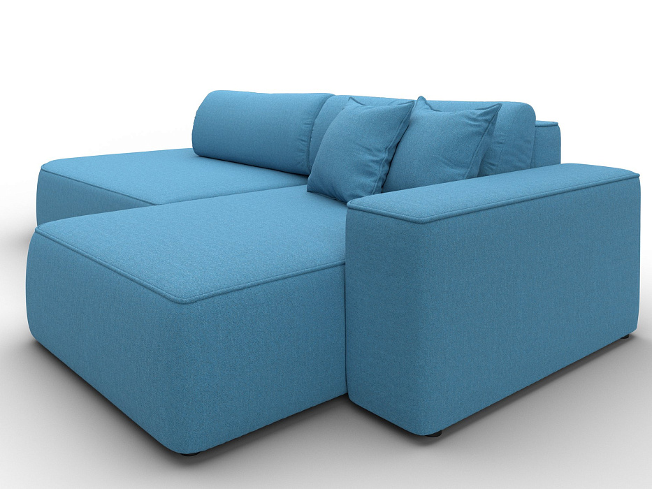 Диван угловой Лига-065 БП угол правый (амур 10 голубой)