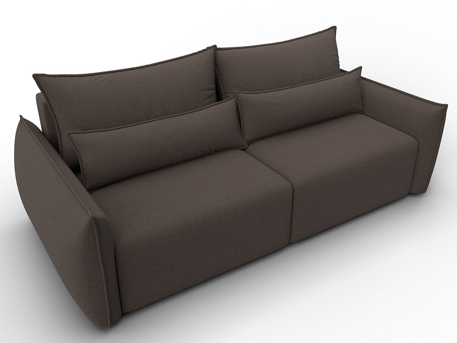 Диван прямой Лига-051 НПБ (амур 05 коричневый)