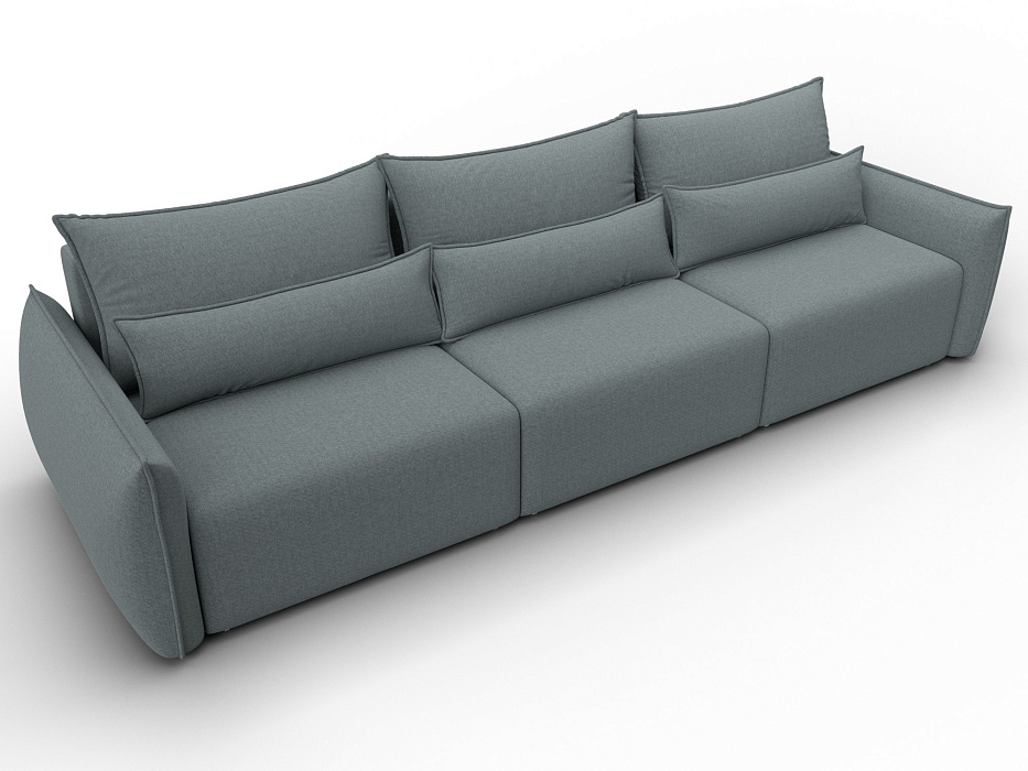 Диван прямой Лига-051 НПБ Лонг (амур 07 серый)