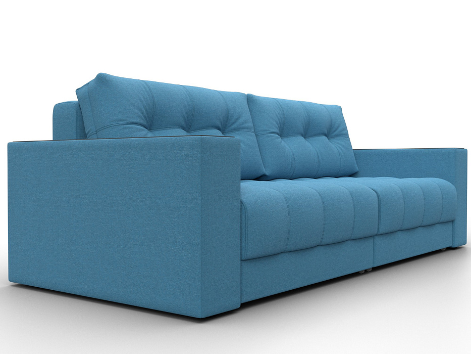 Диван прямой с декором Лига-049 НПБ (амур 10 голубой)