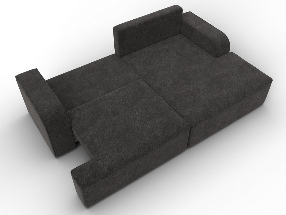 Диван угловой Лига-120 угол правый (laim 10 темно-коричневый)