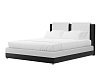 Интерьерная кровать Камилла 160 (белый\черный цвет)