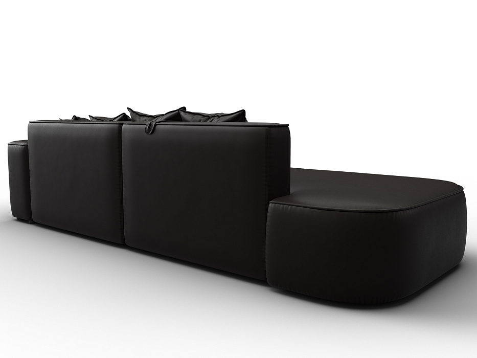 Диван угловой Лига-065 угол правый (grifon 12 коричневый)