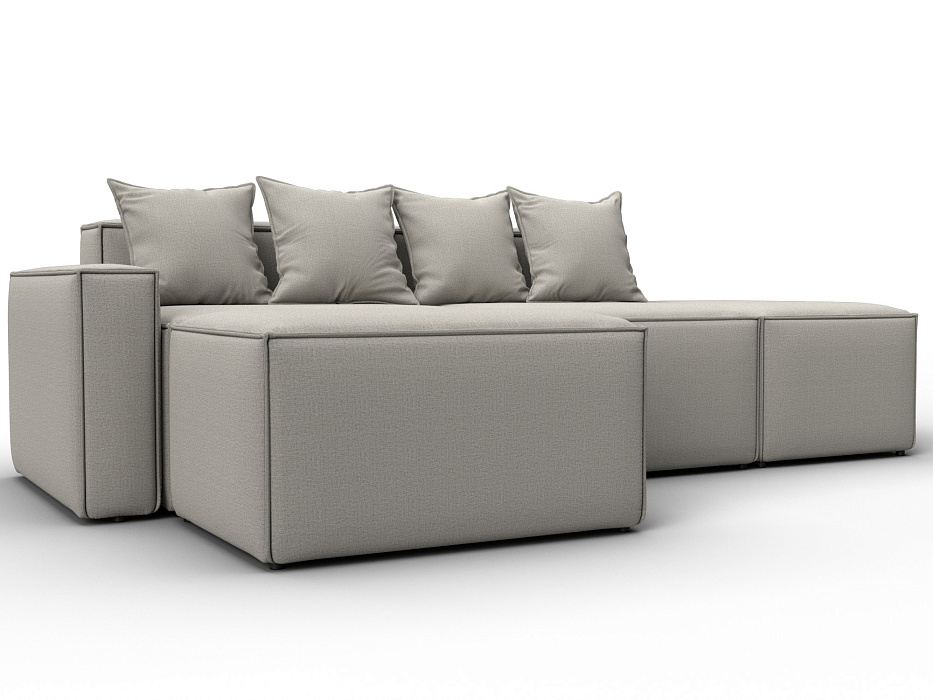 Диван угловой модульный Лига-063 угол левый (амур 02 бежевый)