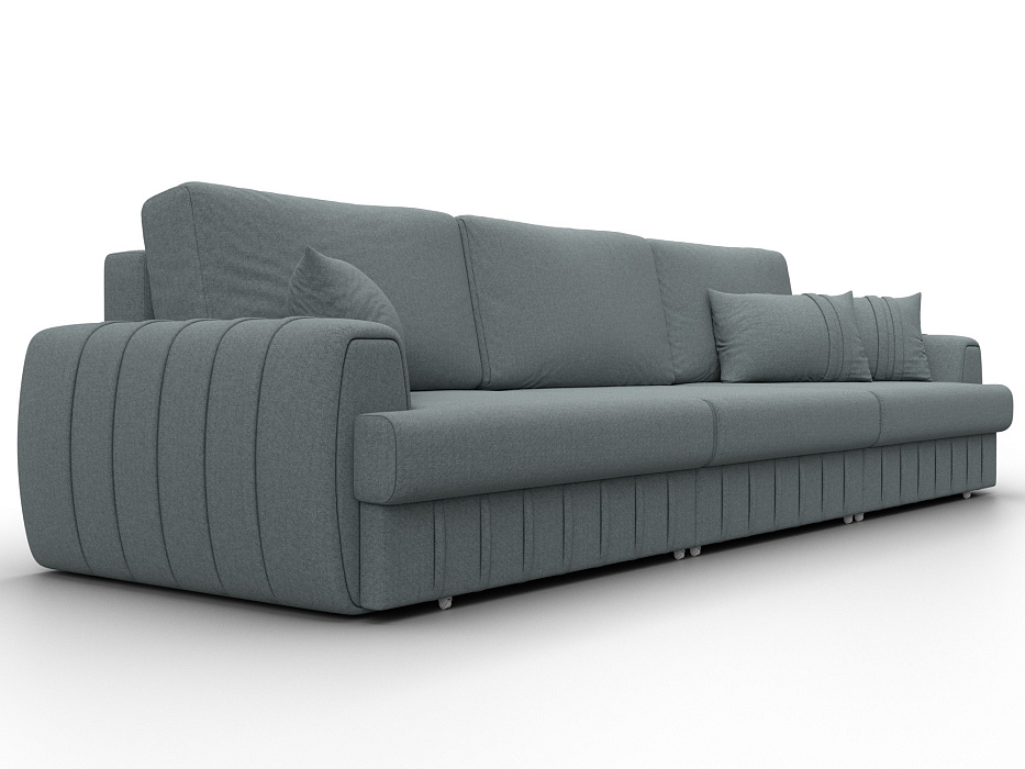 Диван прямой Лига-057 НПБ Лонг (амур 07 серый)