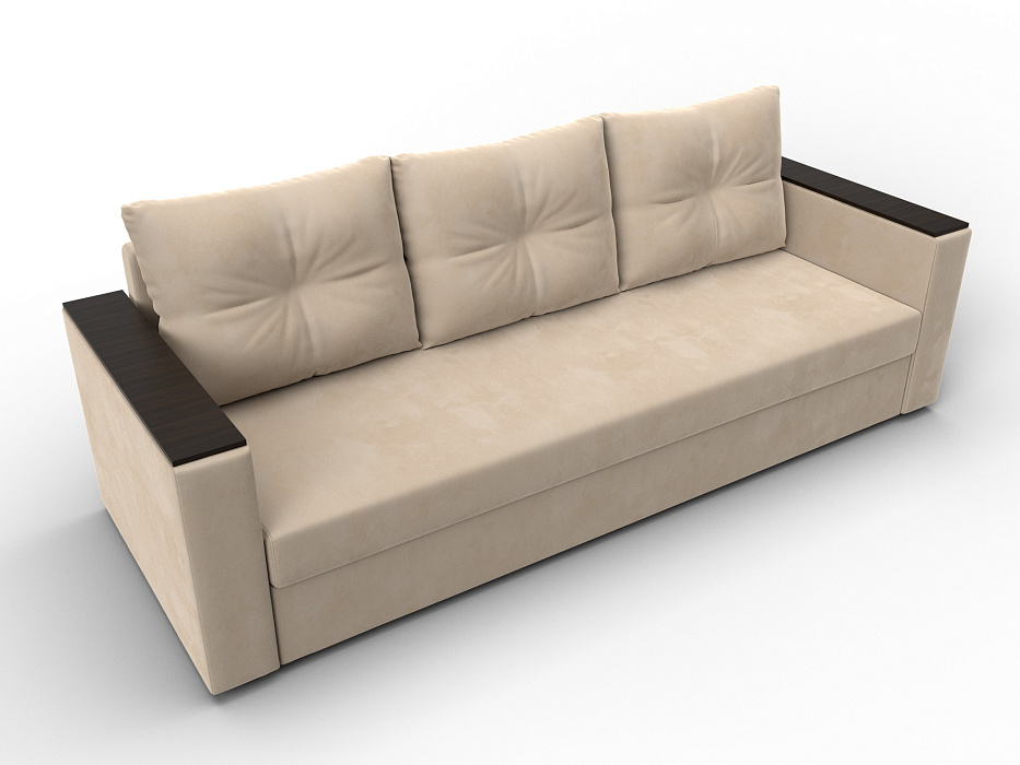 Диван прямой Атланта без стола (seven 729 бежевый)