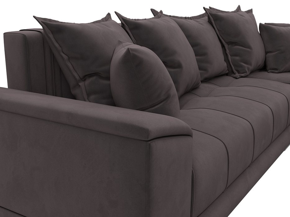 Диван угловой НордСтар правый угол (коричневый)