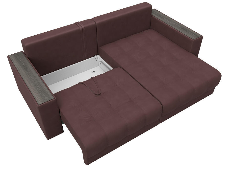 Диван угловой с декором Лига-049 НПБ (joly 09 бордовый) Диван угловой с декором Лига-049 НПБ (joly 09 бордовый)