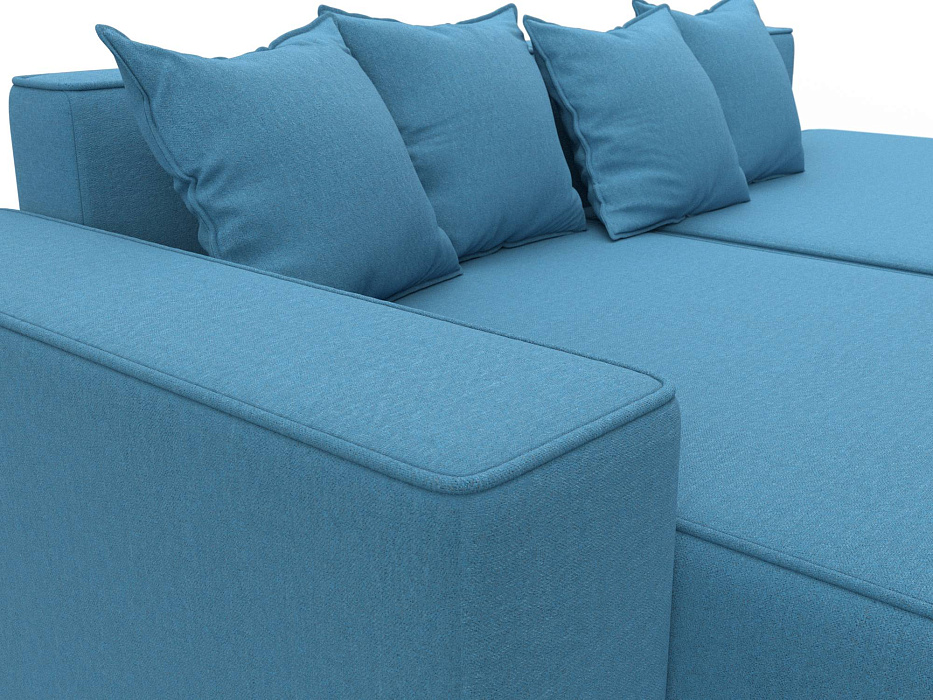 Диван угловой Лига-079 угол левый (амур 10 голубой) Диван угловой Лига-079 угол левый (амур 10 голубой)