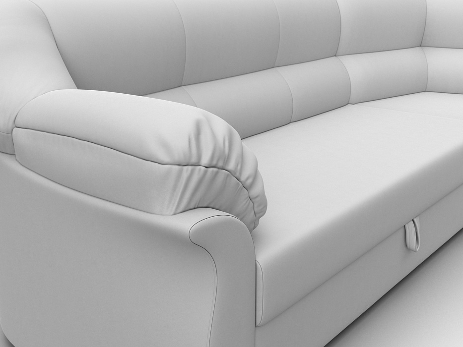 Диван угловой Карнелла правый угол (белый)