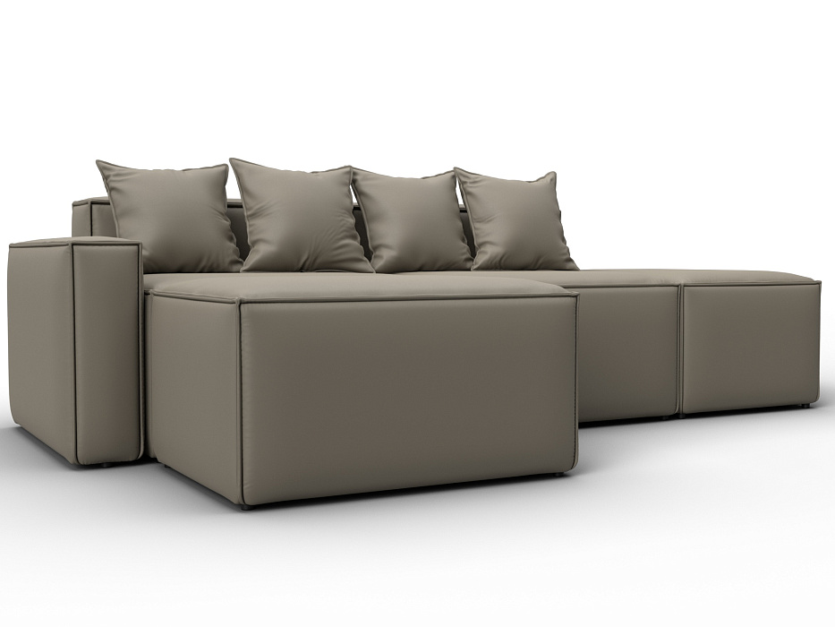 Диван угловой модульный Лига-063 угол левый (grifon 04 бежевый)