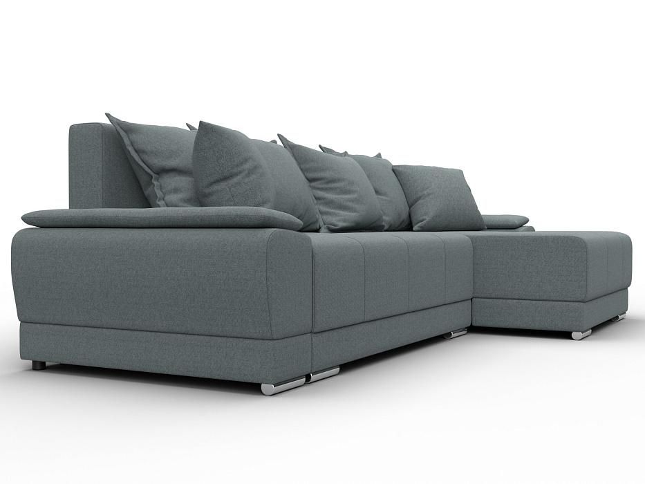 Диван угловой Лига-119 угол правый (амур 07 серый)