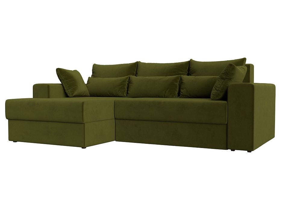Угловой диван Майами левый угол (зеленый цвет)