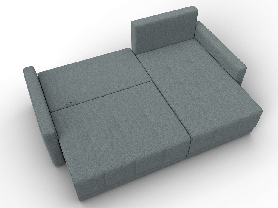 Диван угловой Лига-125 угол универсальный (амур 07 серый)