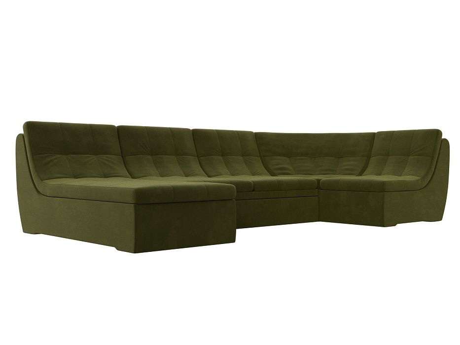 П-образный модульный диван Холидей (зеленый)