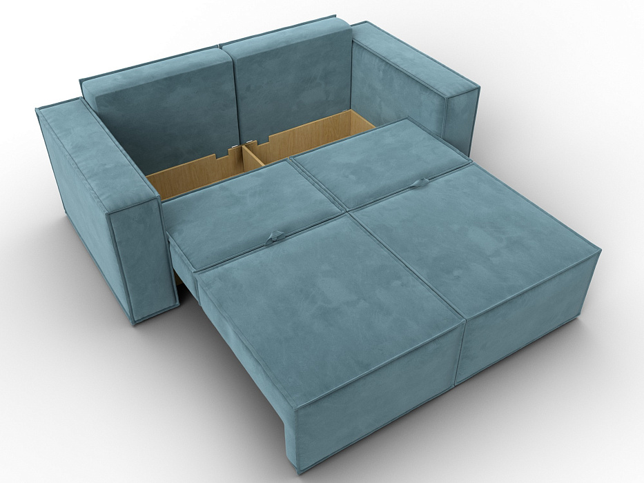 Диван прямой Куба мини (бирюзовый)