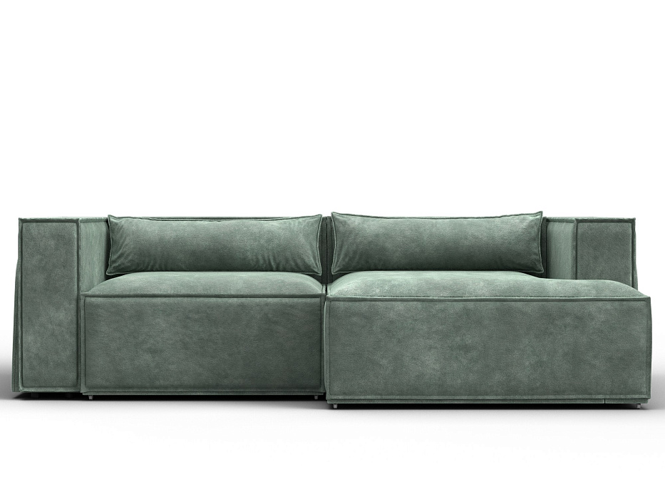 Диван угловой Лига-061 угол левый (brut 08 зеленый)