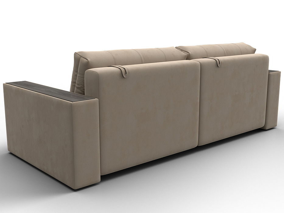 Диван прямой с декором Лига-049 НПБ (seven 729 бежевый)