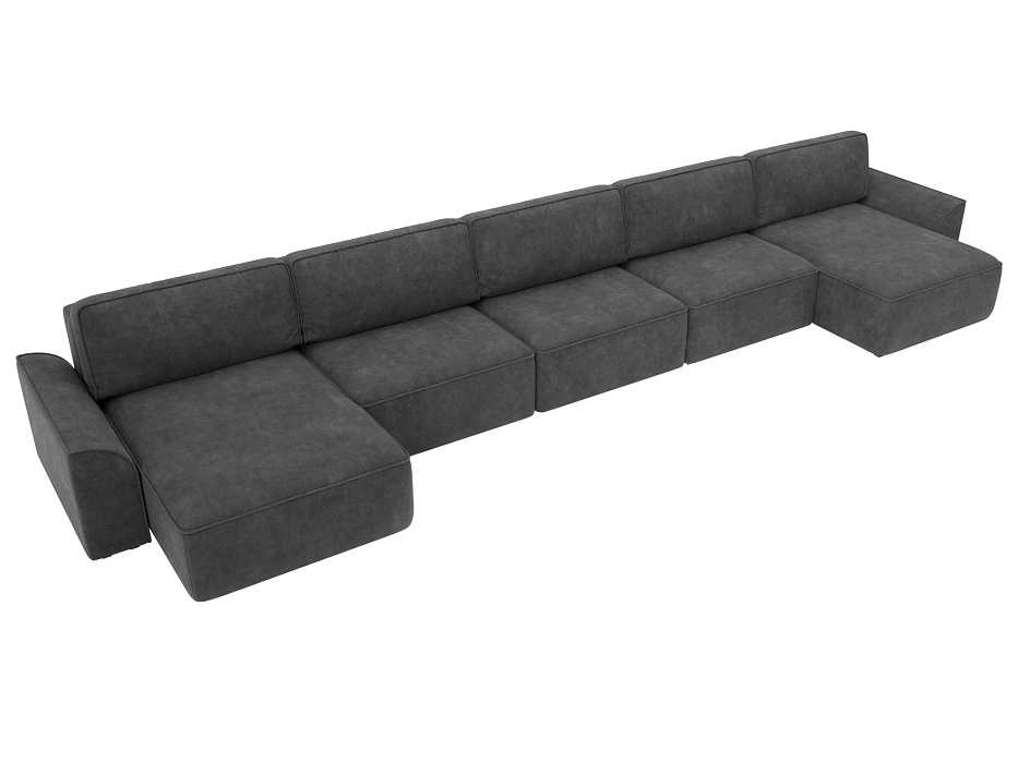 Диван П-образный Лига-048 НПБ МегаЛонг (brut 16 темно-серый) Диван П-образный Лига-048 НПБ МегаЛонг (brut 16 темно-серый)