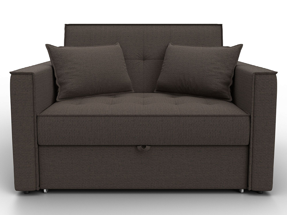 Диван прямой Лига-104 (140) (амур 05 коричневый)