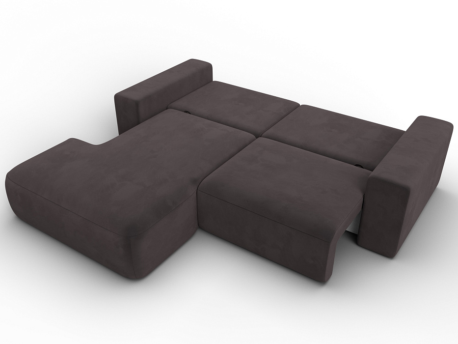 Диван угловой Лига-036 НПБ Классик левый угол (коричневый)