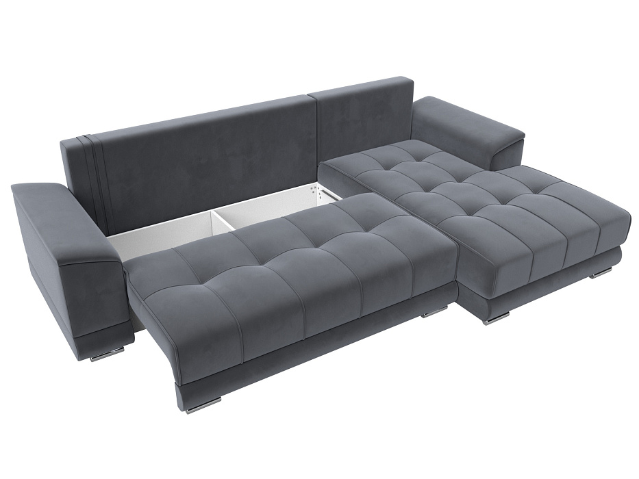 Диван угловой НордСтар правый угол (серый)
