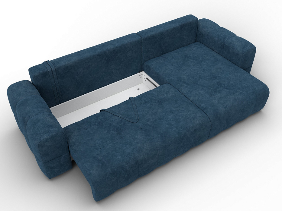 Диван угловой Лига-110 НПБ угол универсальный (brut 11 синий)