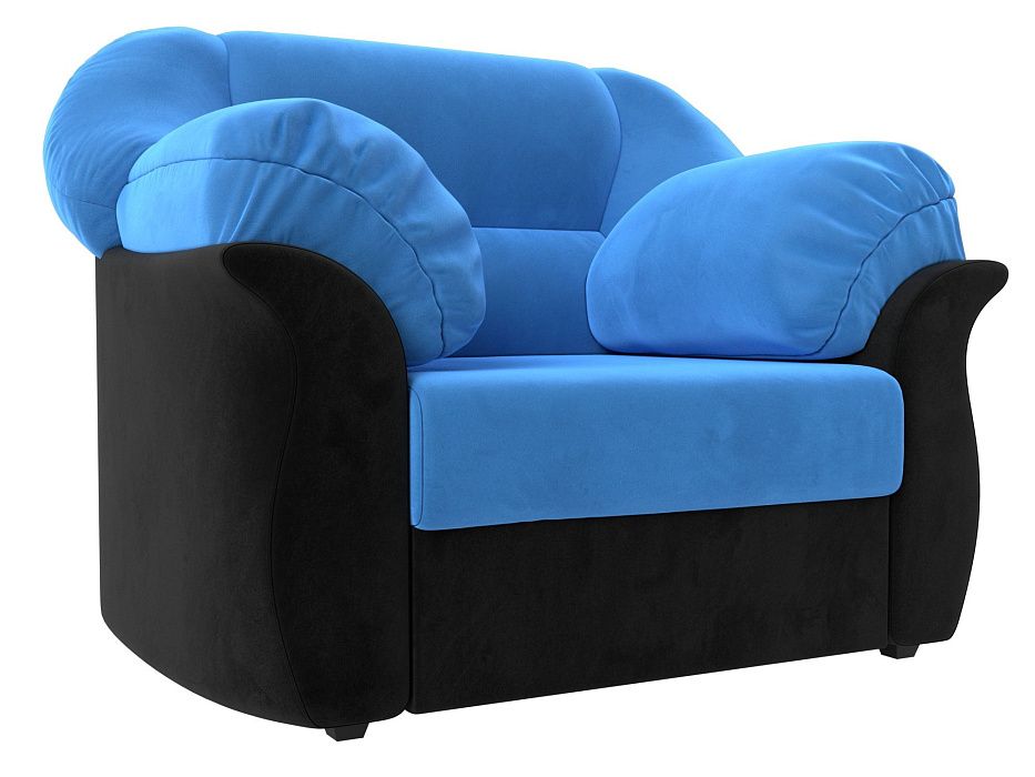 Кресло Карнелла (голубой\черный цвет)