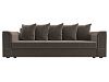 Прямой диван Лига-005 (коричневый цвет)