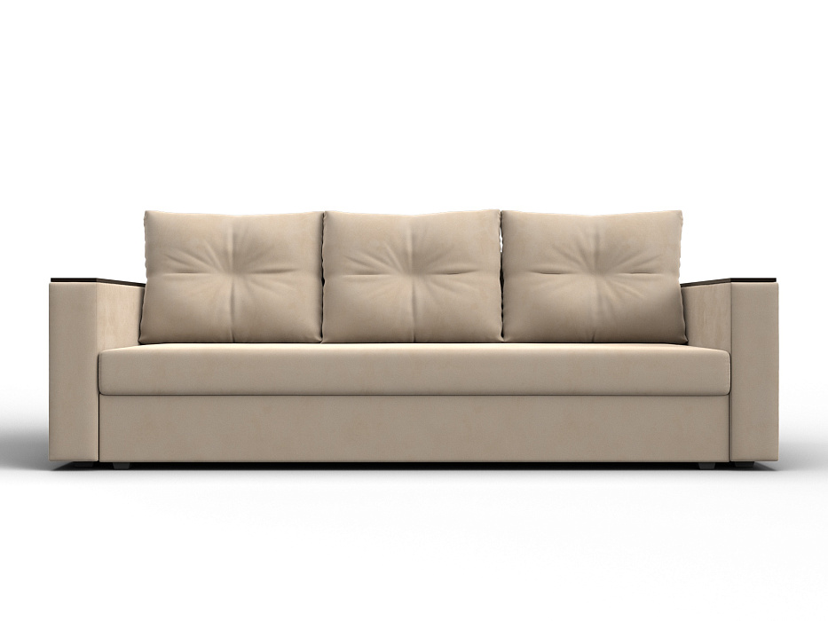 Диван прямой Атланта без стола (seven 729 бежевый)