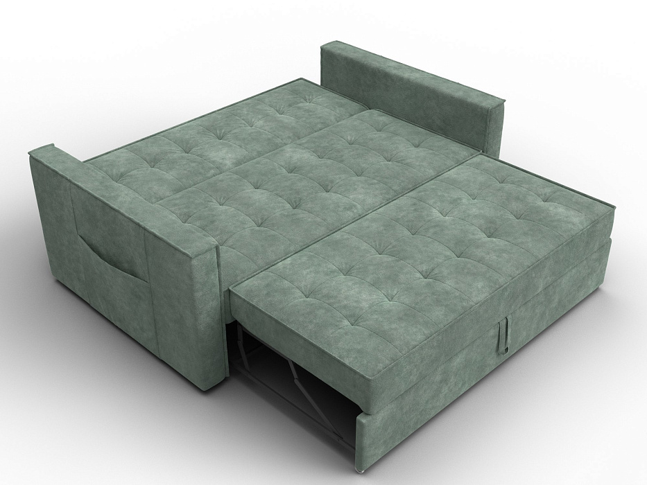 Диван прямой Лига-104 (140) (brut 08 зеленый)