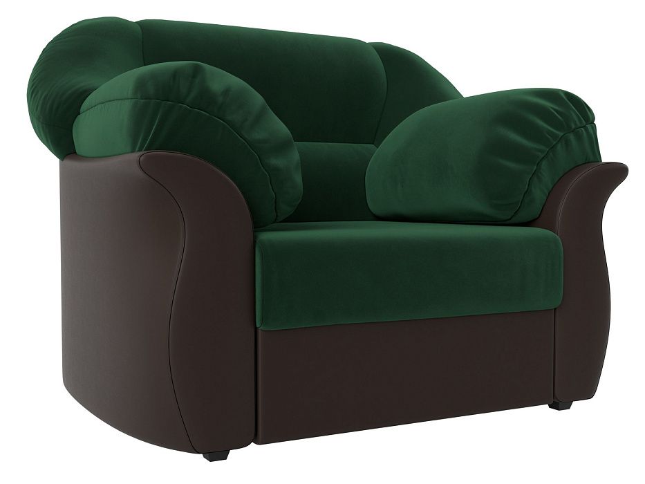Кресло Карнелла (зеленый\коричневый цвет)