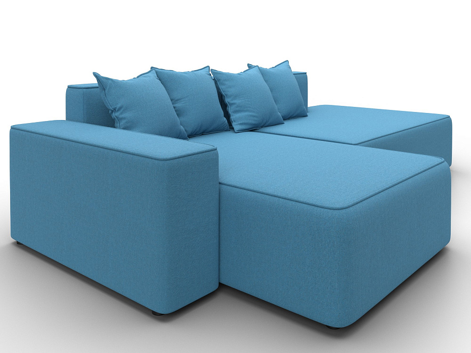 Диван угловой Лига-079 угол левый (амур 10 голубой) Диван угловой Лига-079 угол левый (амур 10 голубой)