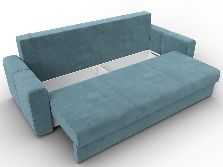 Диван прямой Лига-031 (бирюзовый)
