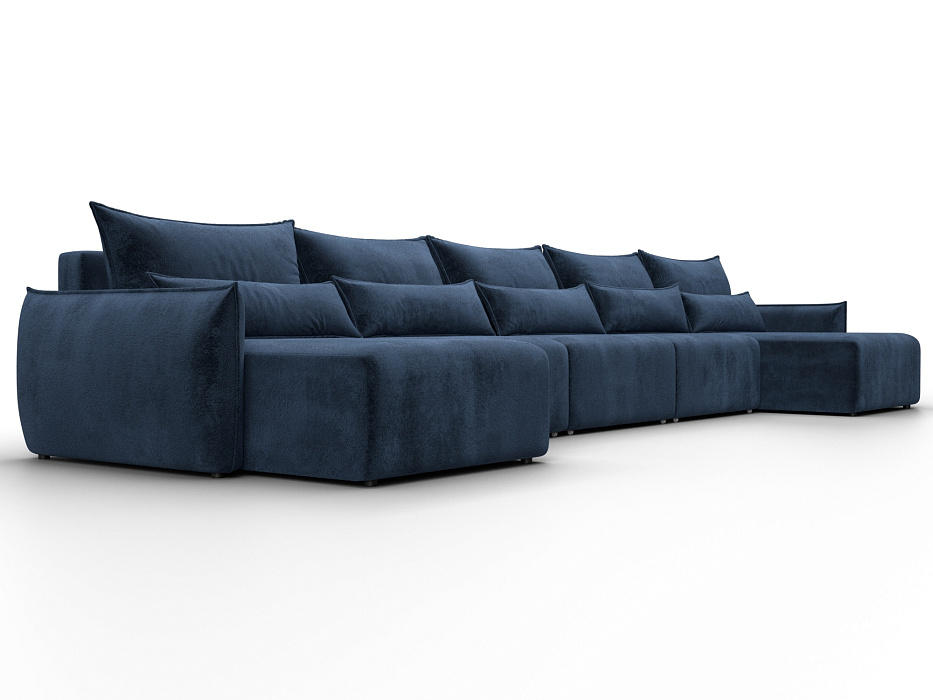 Диван П-образный Лига-051 НПБ МегаЛонг (tower 13 синий)