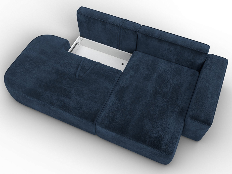 Диван угловой Лига-065 угол правый (tower 13 синий)