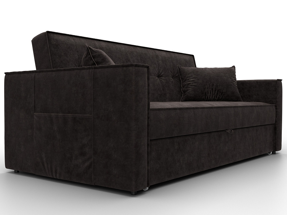 Диван прямой Лига-104 (160) (brut 17 коричневый)