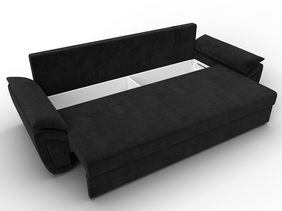 Диван прямой Нэстор Лайт (seven 35 черный)