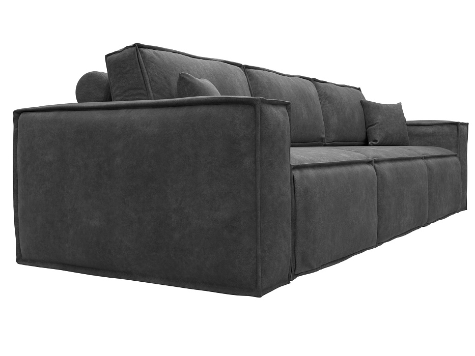 Диван прямой Лига-081 НПБ Лонг (brut 16 темно-серый)