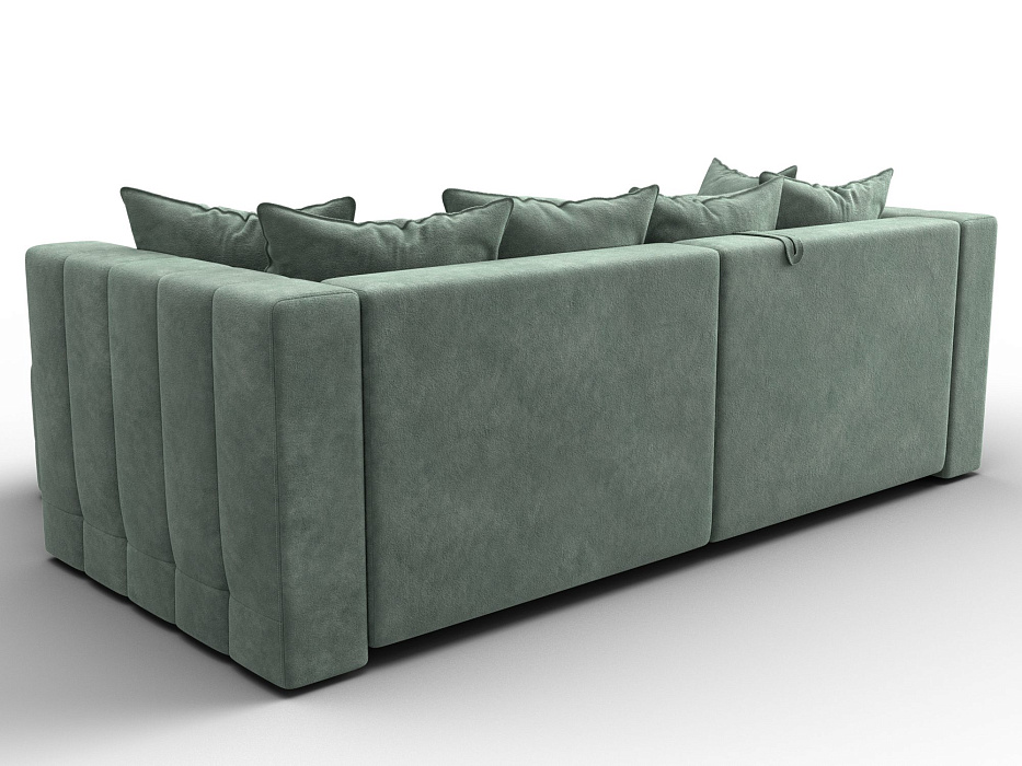 Диван угловой Лига-052 НПБ угол универсальный (brut 08 зеленый)