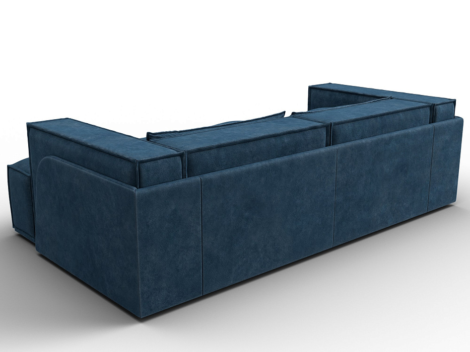Диван угловой Лига-061 угол правый (brut 11 синий)