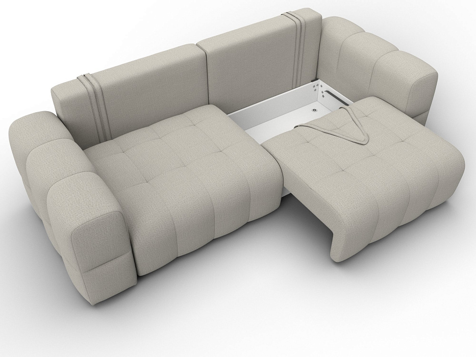 Диван прямой Лига-110 НПБ (амур 02 бежевый)